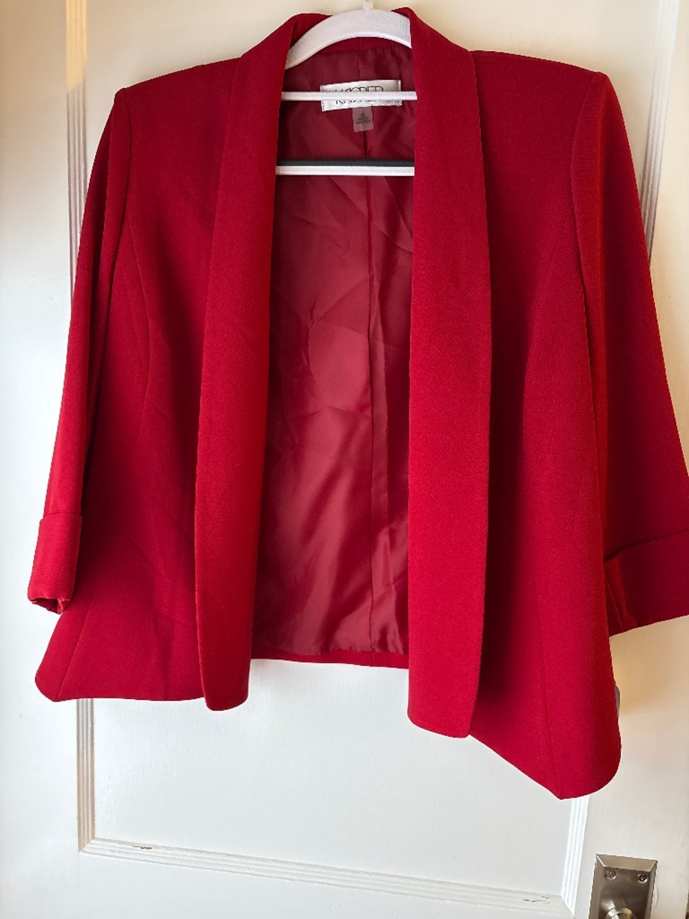Kasper Open Front Blazer, Red, Sz PS, NWT